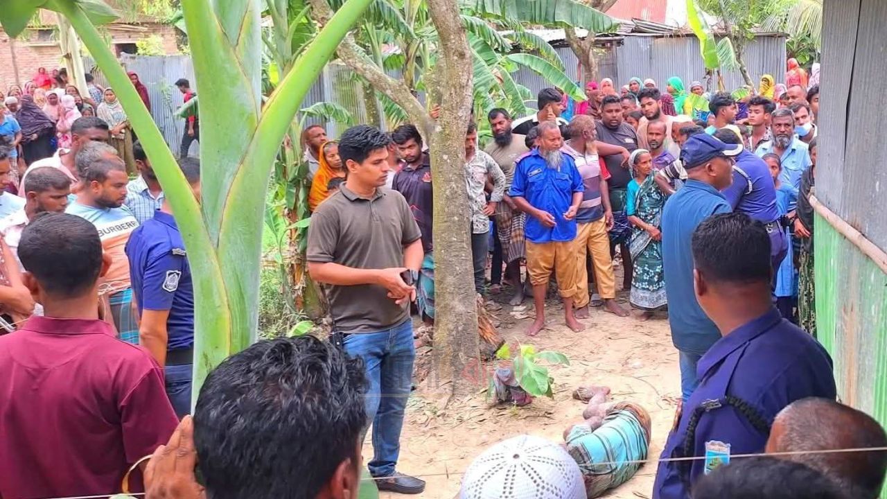 শিবগঞ্জে ধানক্ষেত থেকে রাজমিস্ত্রীর গলাকাটা লাশ উদ্ধার